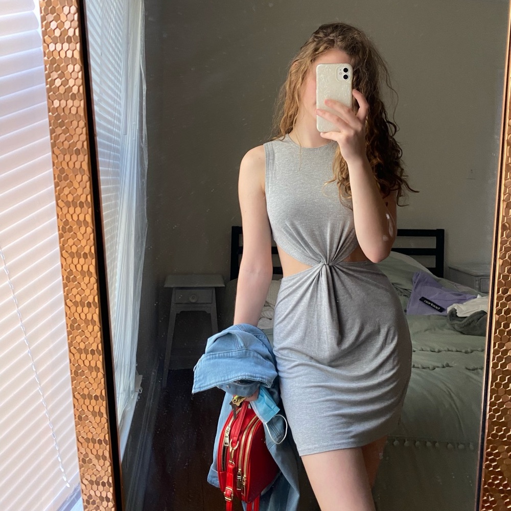 Urban Outfitters Gray knot dress